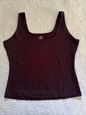 Pumiey Women's Black Scoop Neck Tank Top